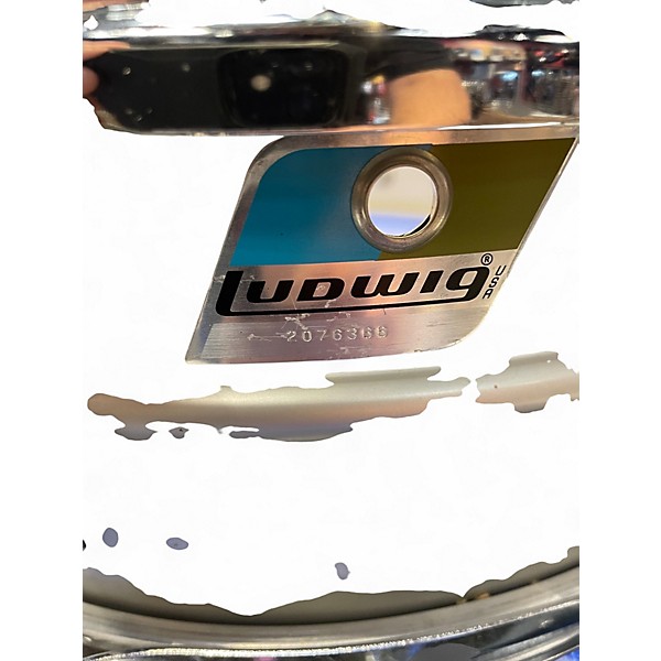 Vintage 1970s Ludwig 4.5X14 Acrolite Snare Silver Drum