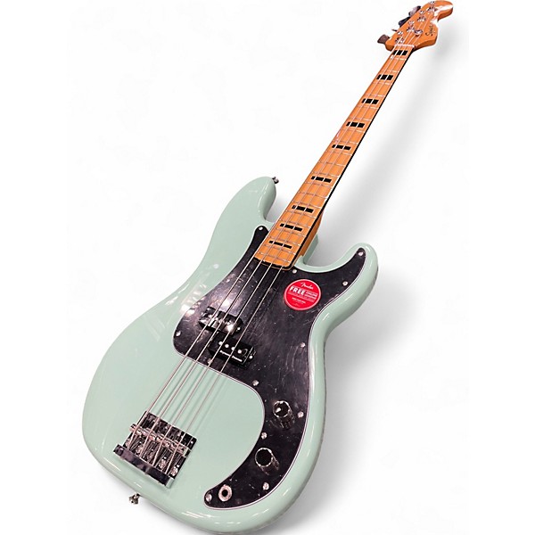 Used Squier Classic Vibe 1970S Precision Bass SURF GREEN Electric Bass Guitar