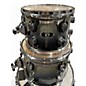 Used PDP by DW 4 Piece X7 Silver to Black Sparkle Drum Kit