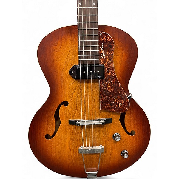 Used Godin 5th Avenue Kingpin II cognac burst Hollow Body Electric Guitar