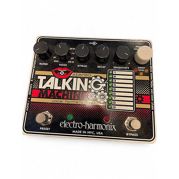 Used Electro-Harmonix Stereo Talking Machine Vocal Formant Filter Effect Pedal