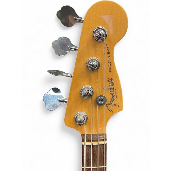 Used Fender American Standard Precision Bass 3 Tone Sunburst Electric Bass Guitar