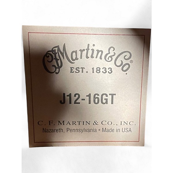 Used Martin J12-16GT Natural 12 String Acoustic Guitar