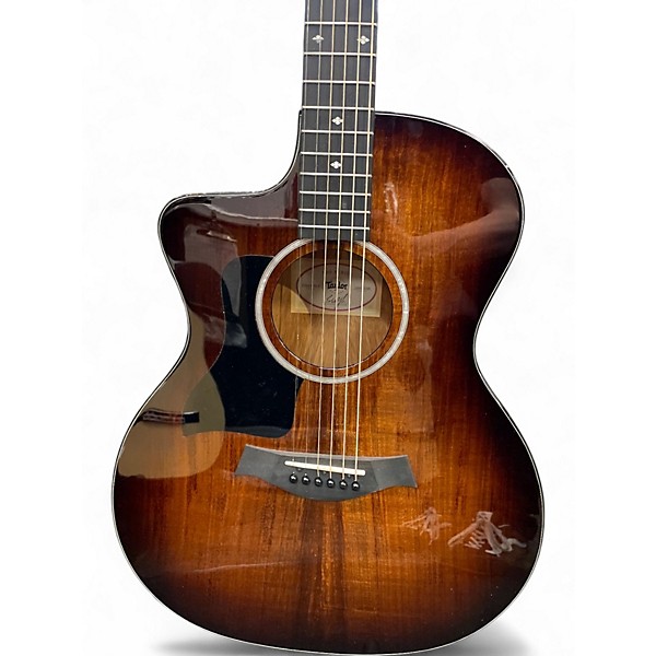 Used Taylor 224CE-K DLX Shaded Edge burst Acoustic Electric Guitar