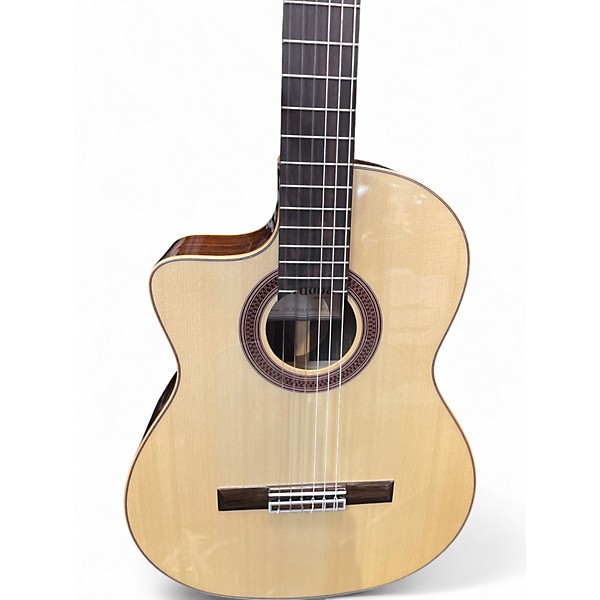 Used Cordoba GK Studio Negra Left Handed Natural Nylon String Acoustic Guitar