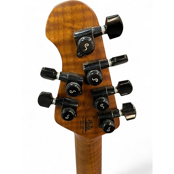 Used Ernie Ball Music Man Cutlass hss GREEN SPARKLE Solid Body Electric Guitar