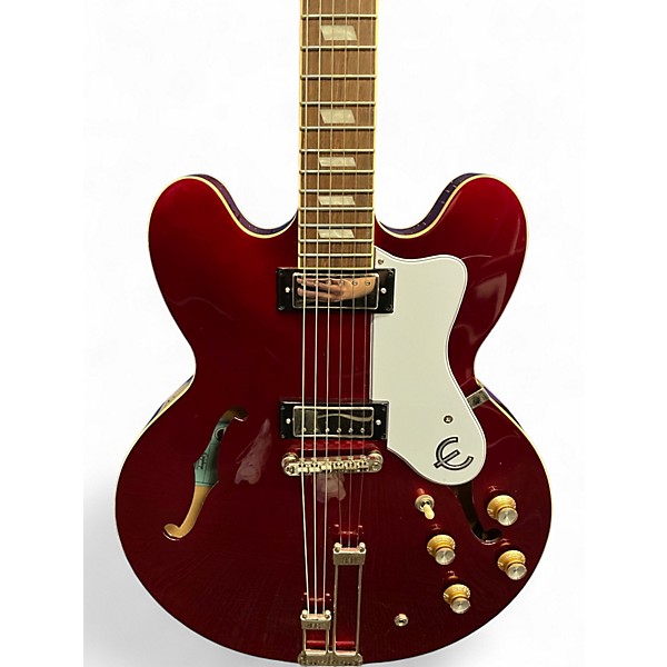 Used Epiphone Riviera Red Hollow Body Electric Guitar