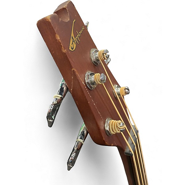 Used 1980s Applause AE40 with headstock repair Natural Acoustic Bass Guitar