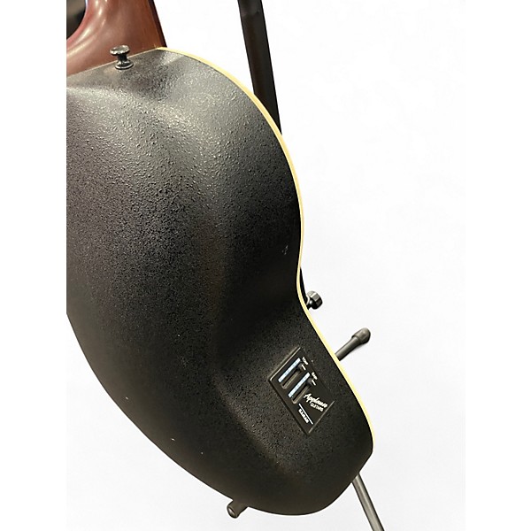 Used 1980s Applause AE40 with headstock repair Natural Acoustic Bass Guitar