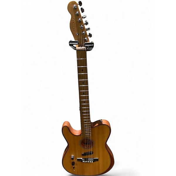 Used 2021 Fender American Acoustasonic Telecaster Natural Acoustic Electric Guitar