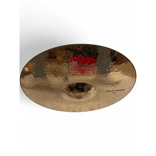 Used Paiste 18in 2002 Wild Crash Cymbal