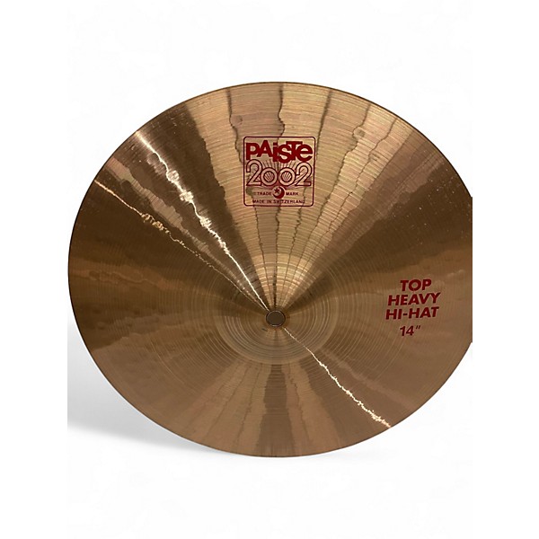 Used Paiste 14in 2002 Heavy Hi-Hat Cymbal