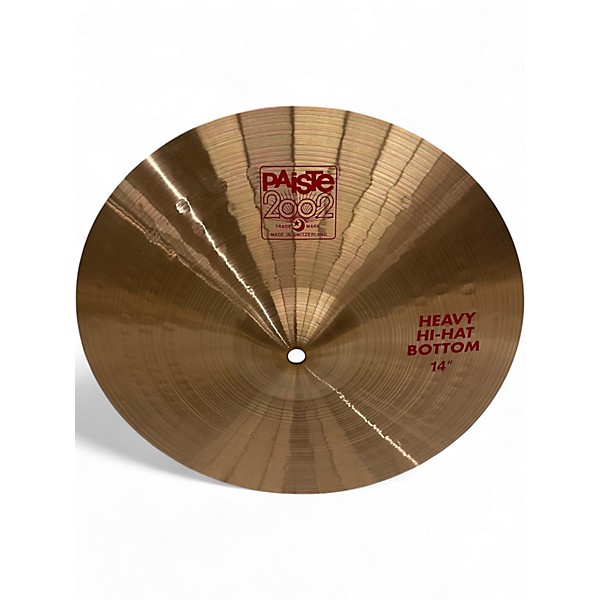 Used Paiste 14in 2002 Heavy Hi-Hat Cymbal