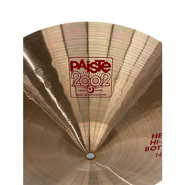 Used Paiste 14in 2002 Heavy Hi-Hat Cymbal