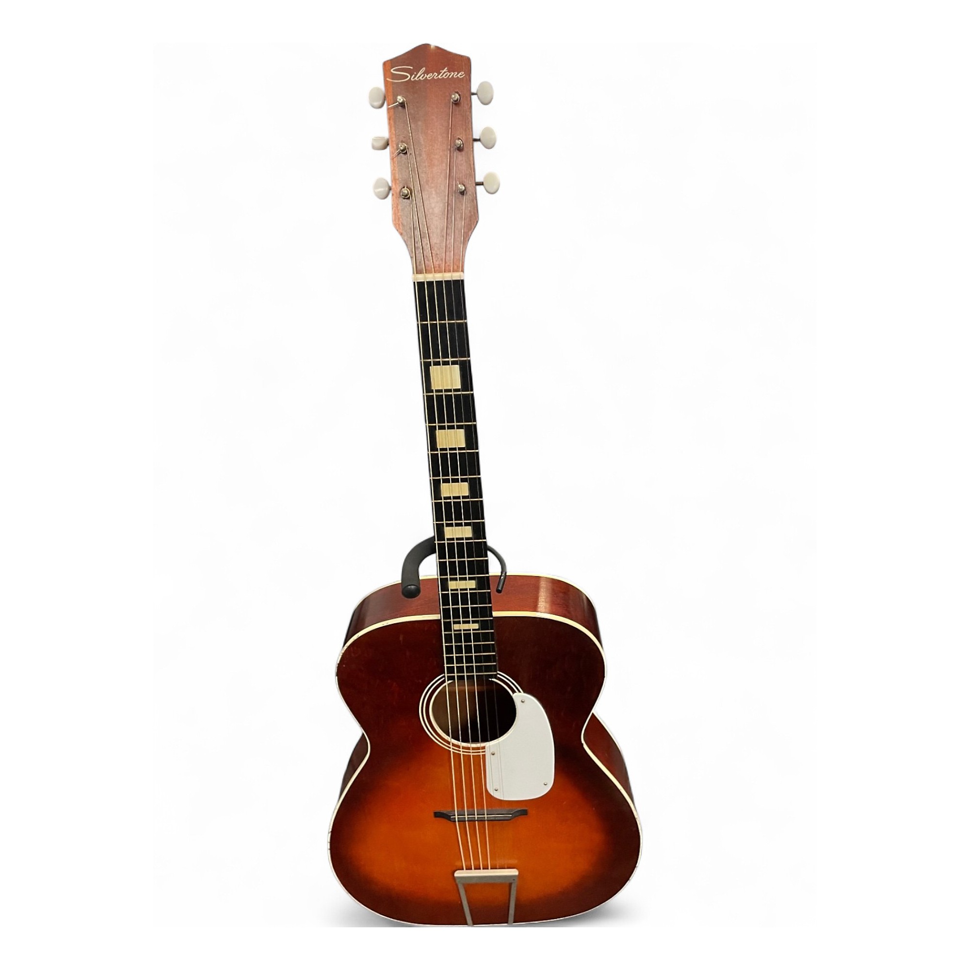 Vintage 1960s Silvertone H-615 2 Color Sunburst Acoustic Guitar 2