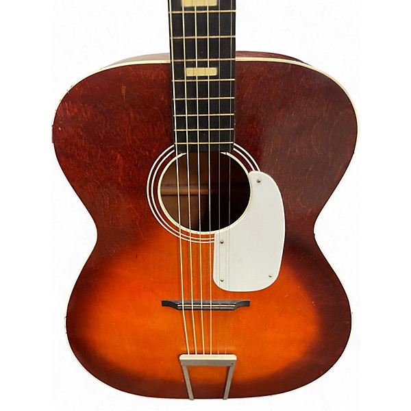 Vintage 1960s Silvertone H-615 2 Color Sunburst Acoustic Guitar