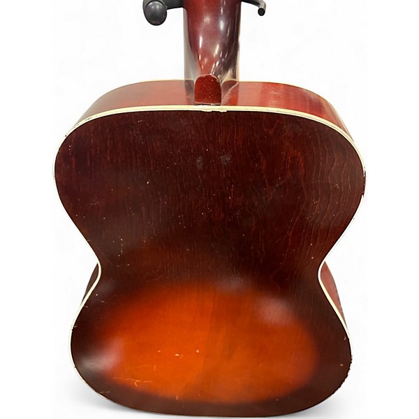 Vintage 1960s Silvertone H-615 2 Color Sunburst Acoustic Guitar