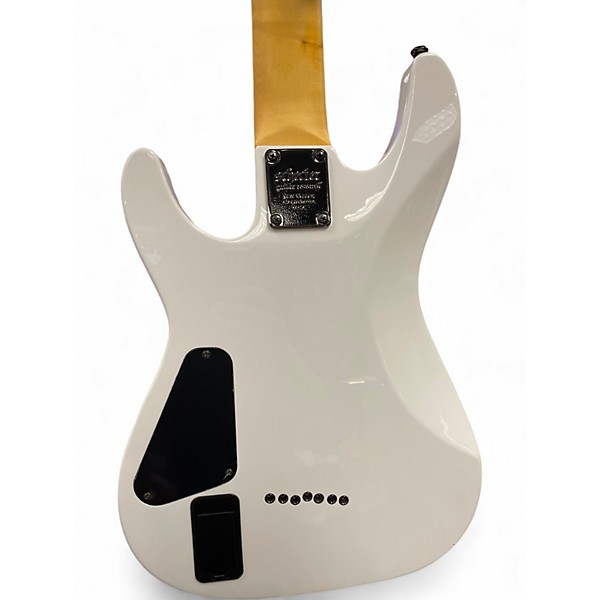 Used Schecter Guitar Research DEMON 7 WHITE Solid Body Electric Guitar