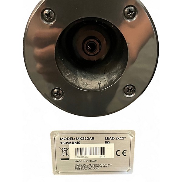 Used Marshall MX212AR 2x12 Guitar Cabinet