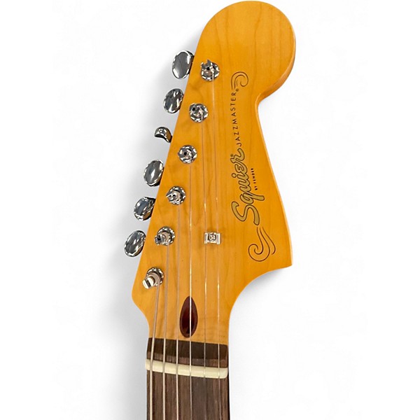 Used Squier J Mascis Jazzmaster Olympic White Solid Body Electric Guitar