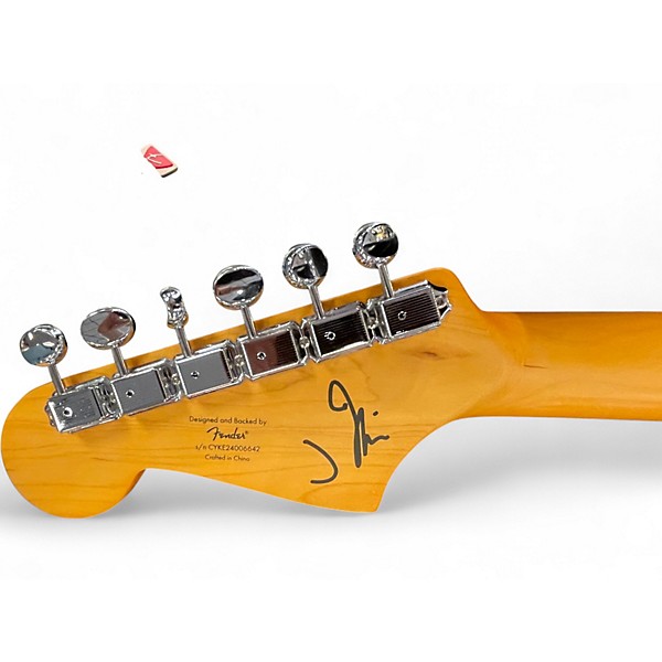 Used Squier J Mascis Jazzmaster Olympic White Solid Body Electric Guitar