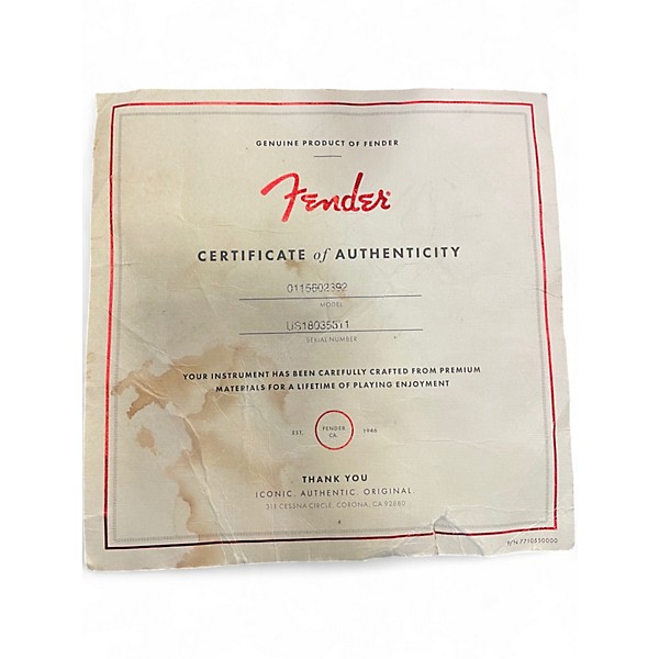 Used Fender American Special Stratocaster Walnut Solid Body Electric Guitar