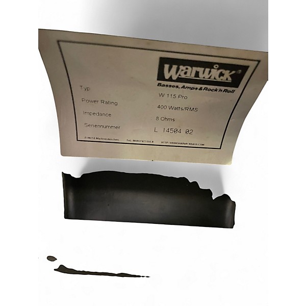 Used Warwick W 115 PRO Bass Cabinet