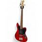 Used Squier Vintage Modified Jaguar Bass V 5 String Flat Red Electric Bass Guitar thumbnail