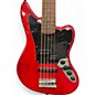 Used Squier Vintage Modified Jaguar Bass V 5 String Flat Red Electric Bass Guitar