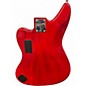 Used Squier Vintage Modified Jaguar Bass V 5 String Flat Red Electric Bass Guitar
