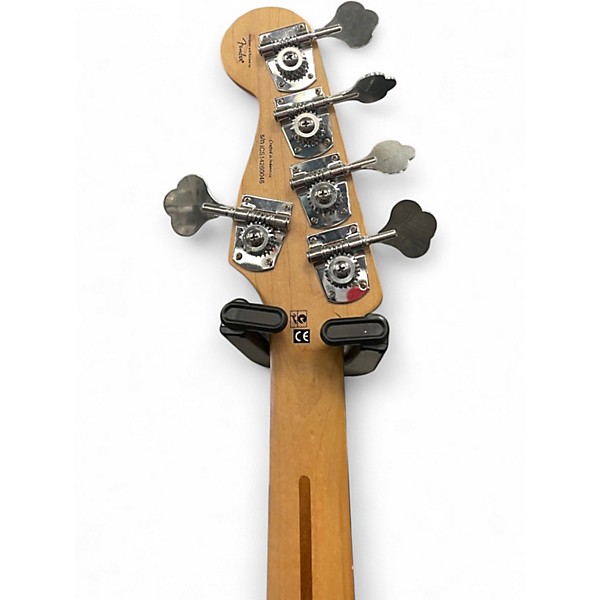 Used Squier Vintage Modified Jaguar Bass V 5 String Flat Red Electric Bass Guitar