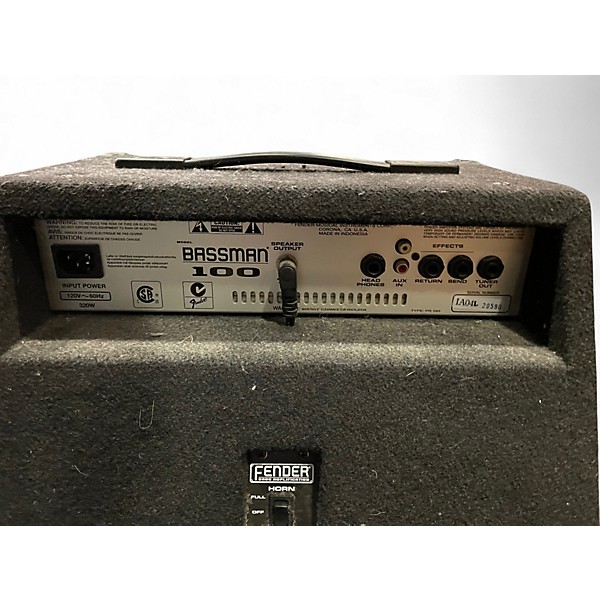 Used Fender Bassman 100 Bass Combo Amp