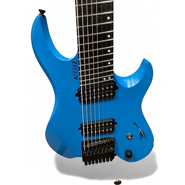 Used Kiesel VADER MULTISCALE 8 STRING Blue Solid Body Electric Guitar