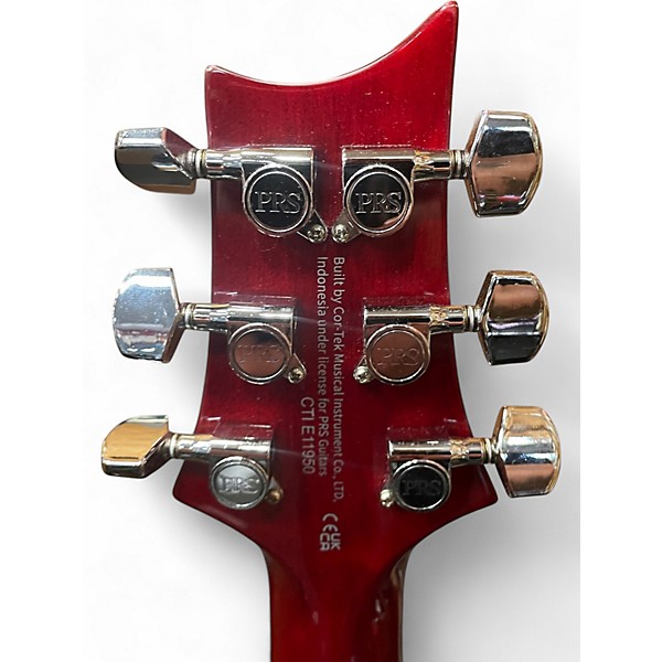 Used PRS SE Standard 24 Trans Red Solid Body Electric Guitar