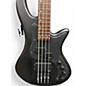 Used Schecter Guitar Research STEALTH MATTE BLACK Electric Bass Guitar
