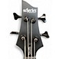 Used Schecter Guitar Research STEALTH MATTE BLACK Electric Bass Guitar