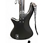 Used Schecter Guitar Research STEALTH MATTE BLACK Electric Bass Guitar