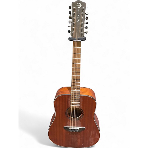 Used Luna GPY D12 MAHOGANY Natural 12 String Acoustic Guitar