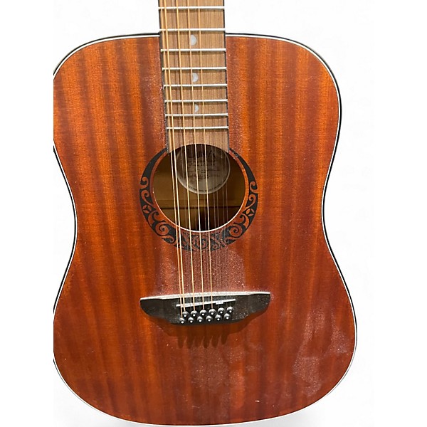 Used Luna GPY D12 MAHOGANY Natural 12 String Acoustic Guitar