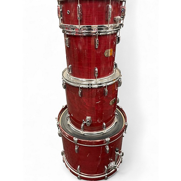 Used Pearl 7 Piece Export Series Custom Brown Drum Kit