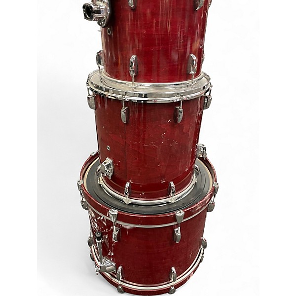 Used Pearl 7 Piece Export Series Custom Brown Drum Kit