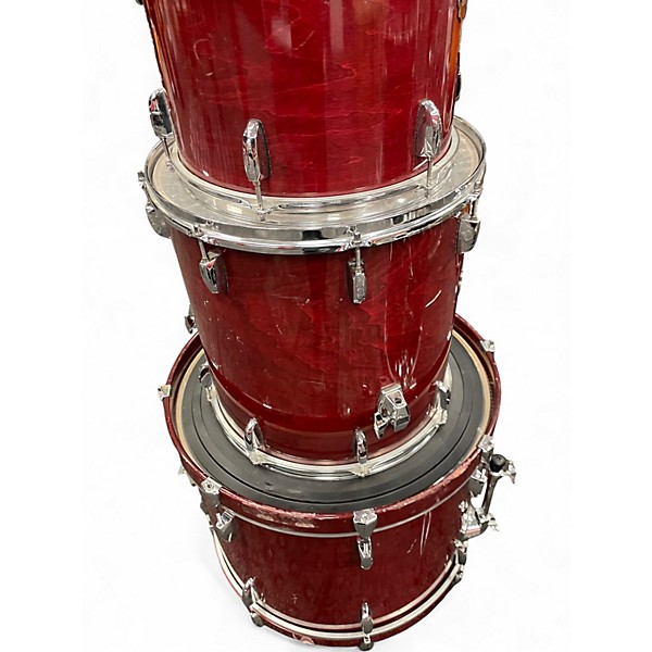 Used Pearl 7 Piece Export Series Custom Brown Drum Kit