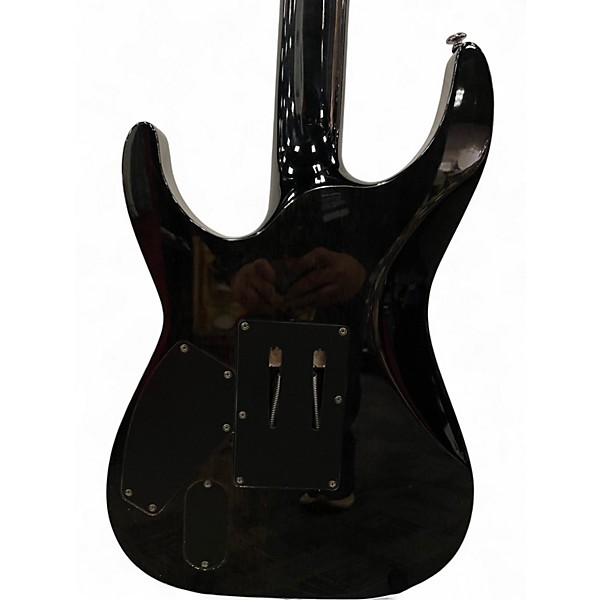 Used 2014 ESP LTD MH1000 Trans Black Solid Body Electric Guitar