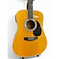 Used Esteban AL100 Natural Acoustic Electric Guitar