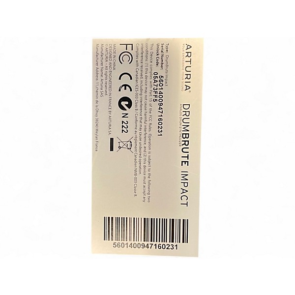 Used Arturia Drumbrute Impact Drum Machine