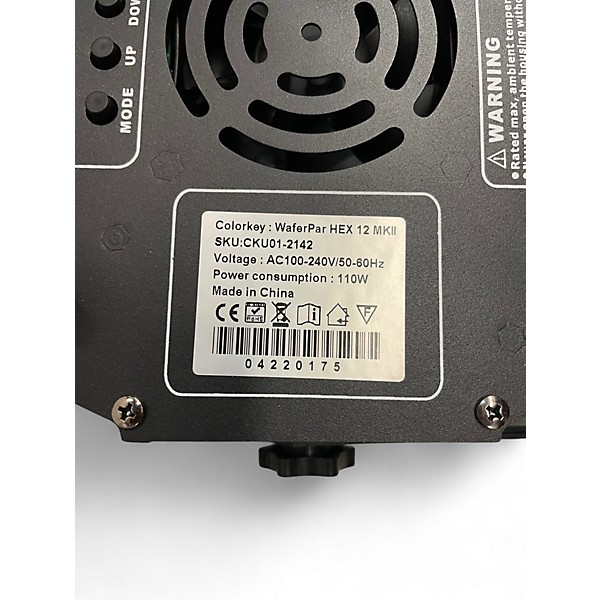 Used ColorKey (4 PACK) WAFERPAR HEX 12 RGB Lighting Effect