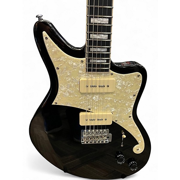 Used D'Angelico Premier Bedford Series BLACK METALIC Solid Body Electric Guitar