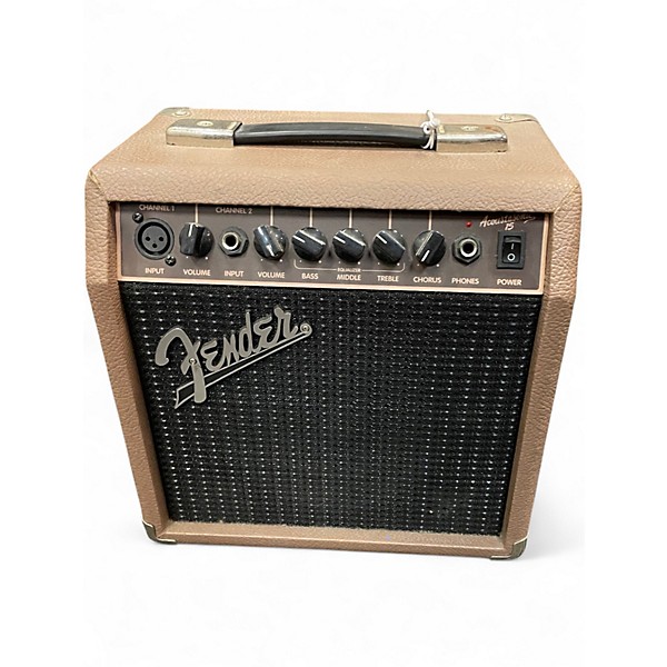 Used Fender Acoustasonic 15 Acoustic Guitar Combo Amp