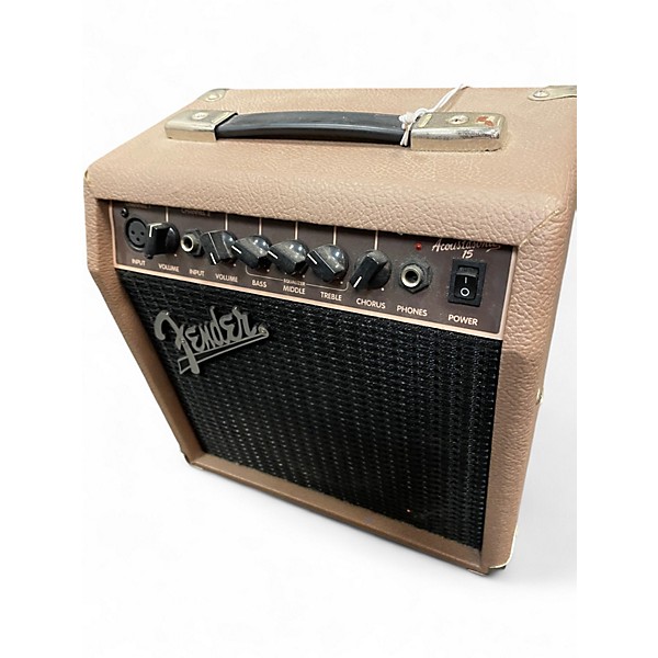 Used Fender Acoustasonic 15 Acoustic Guitar Combo Amp