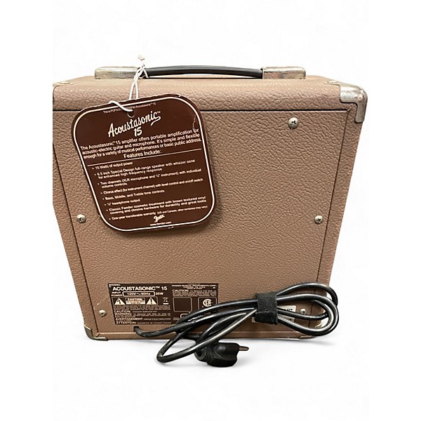 Used Fender Acoustasonic 15 Acoustic Guitar Combo Amp